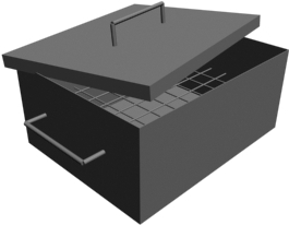 Коптильня стационарная