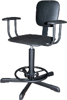 Стул винтовой прямоугольный с подлокотниками